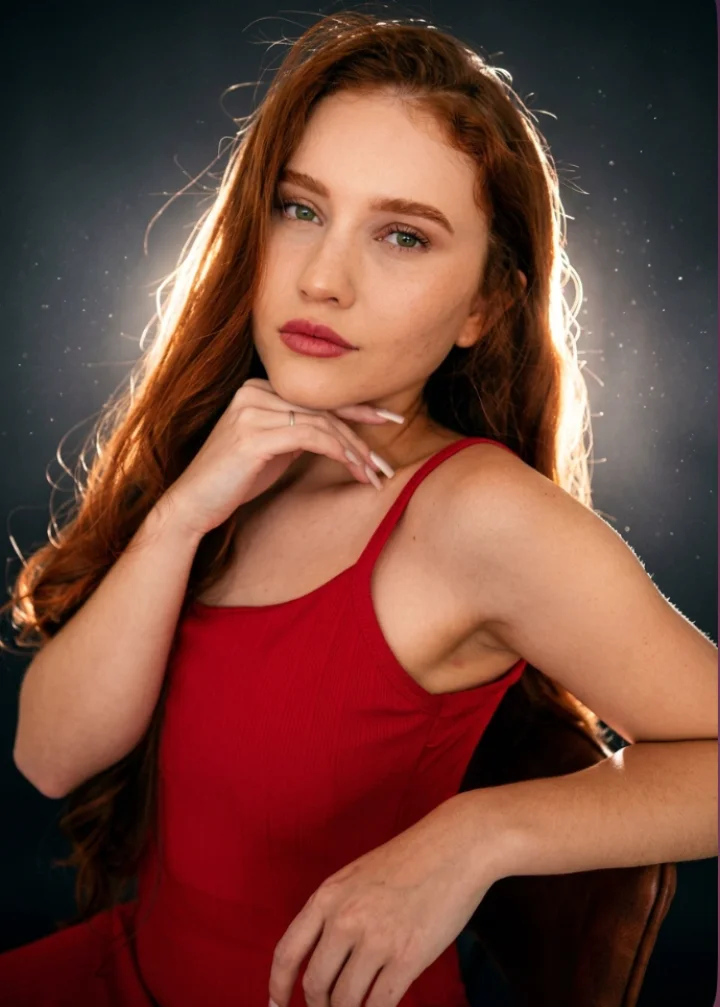 Lofi Dusk Filter Studio Flash Glow example